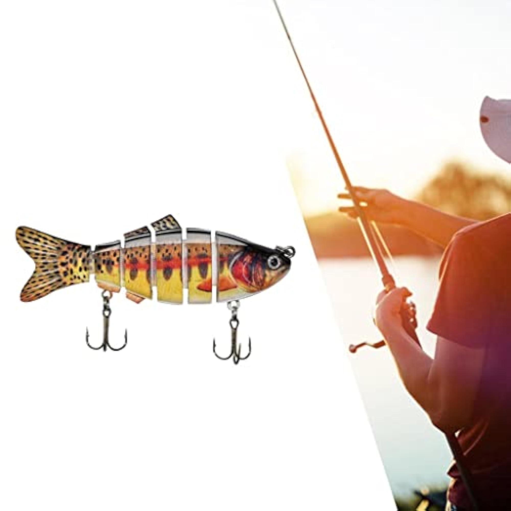 3D Fisheye Fishing Lures Bait Crankbaits with Hook